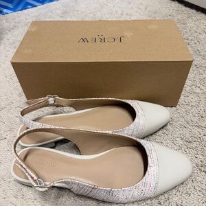 J crew sling back shoes